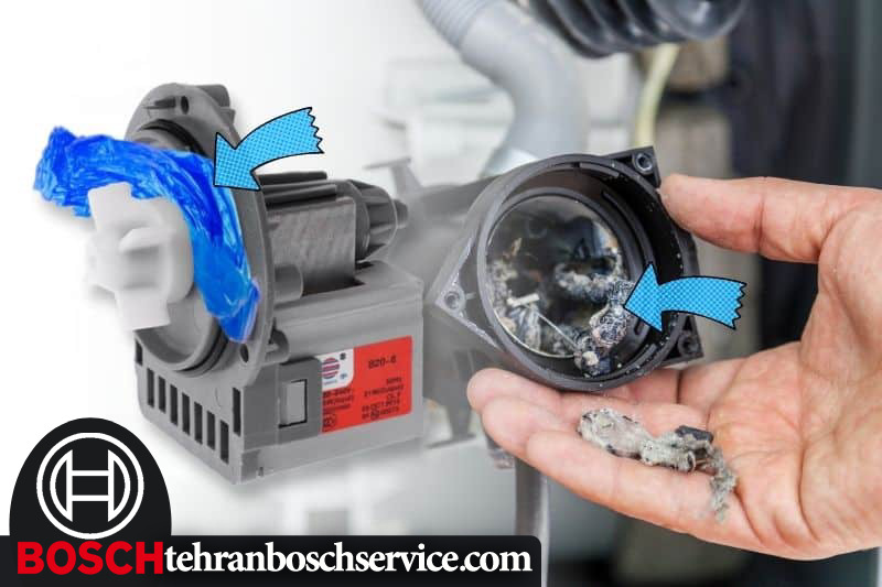 راه حل های رفع ارور Pump blocked لباسشویی بوش در خانه 